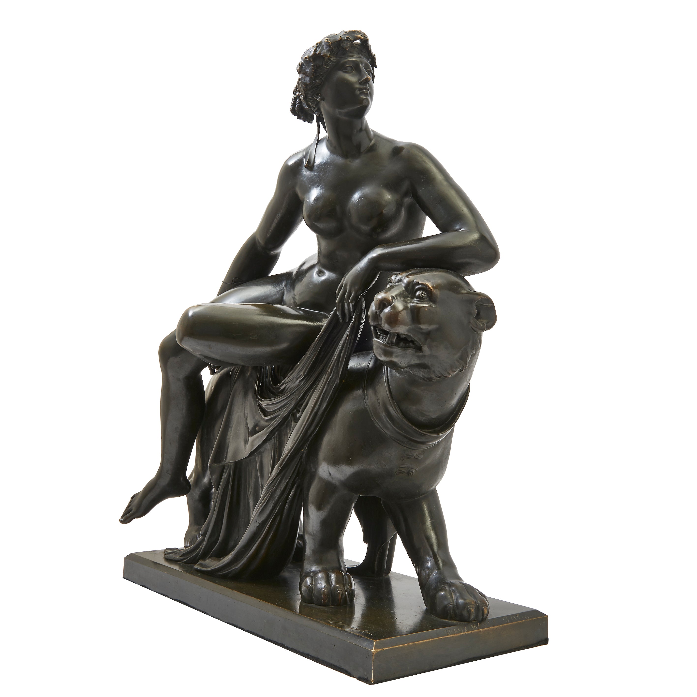 A 19th Century French Bronze Sculpture of “Ariadne on the Panther”