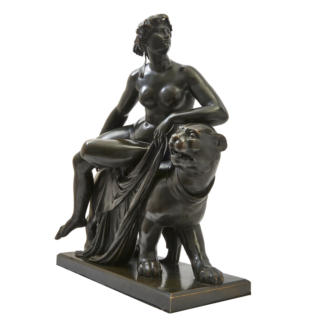 A 19th Century French Bronze Sculpture of “Ariadne on the Panther”