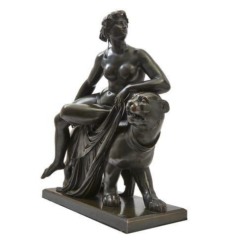 A 19th Century French Bronze Sculpture of “Ariadne on the Panther”
