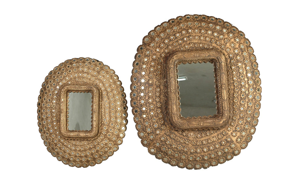 A Timber Peacock Mirror