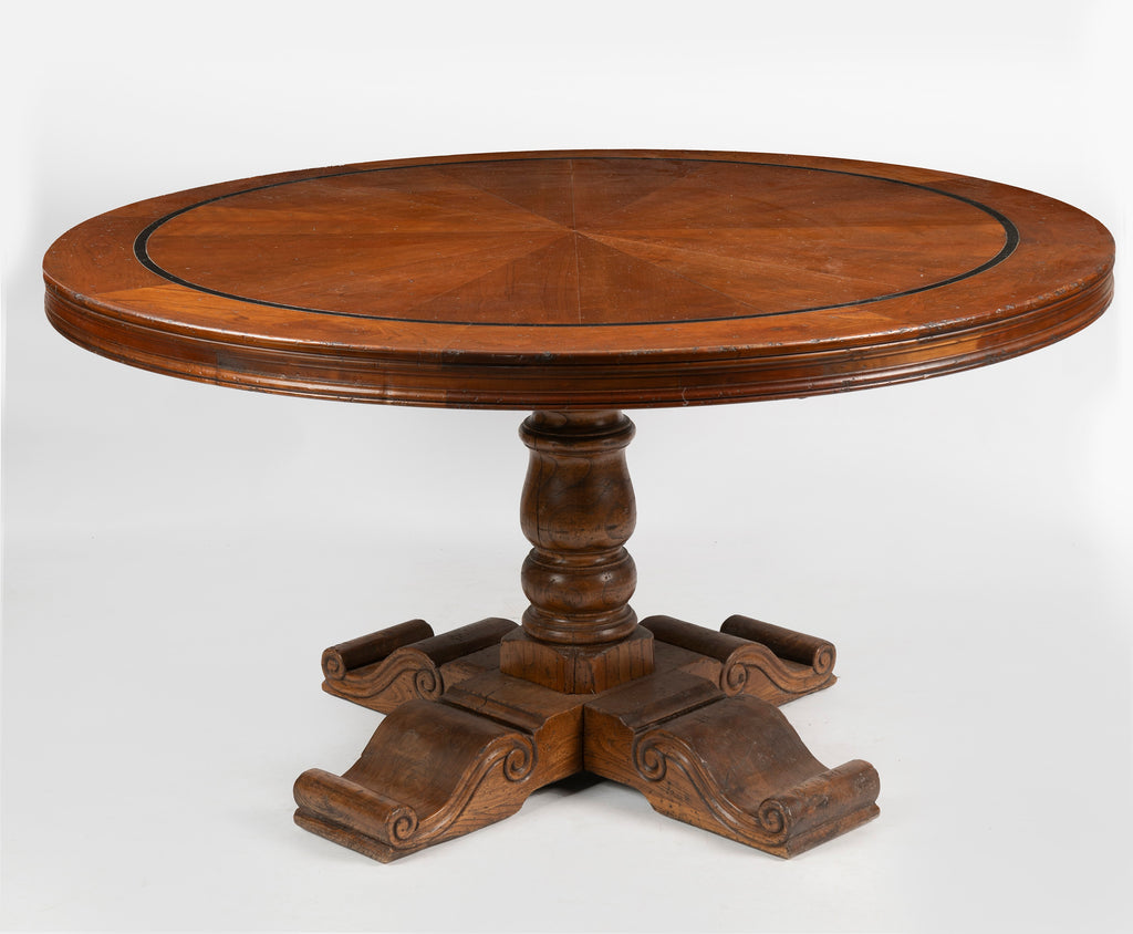 A Round Decollo Style Dining Table