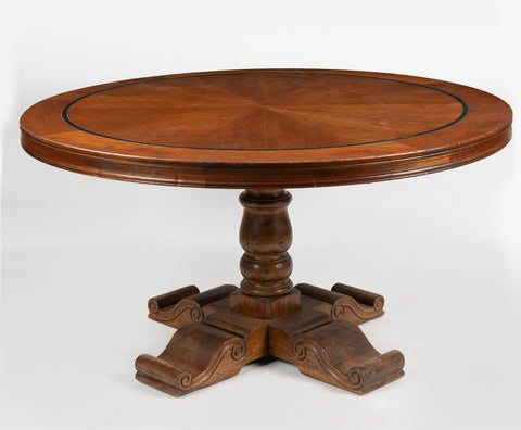 A Round Decollo Style Dining Table