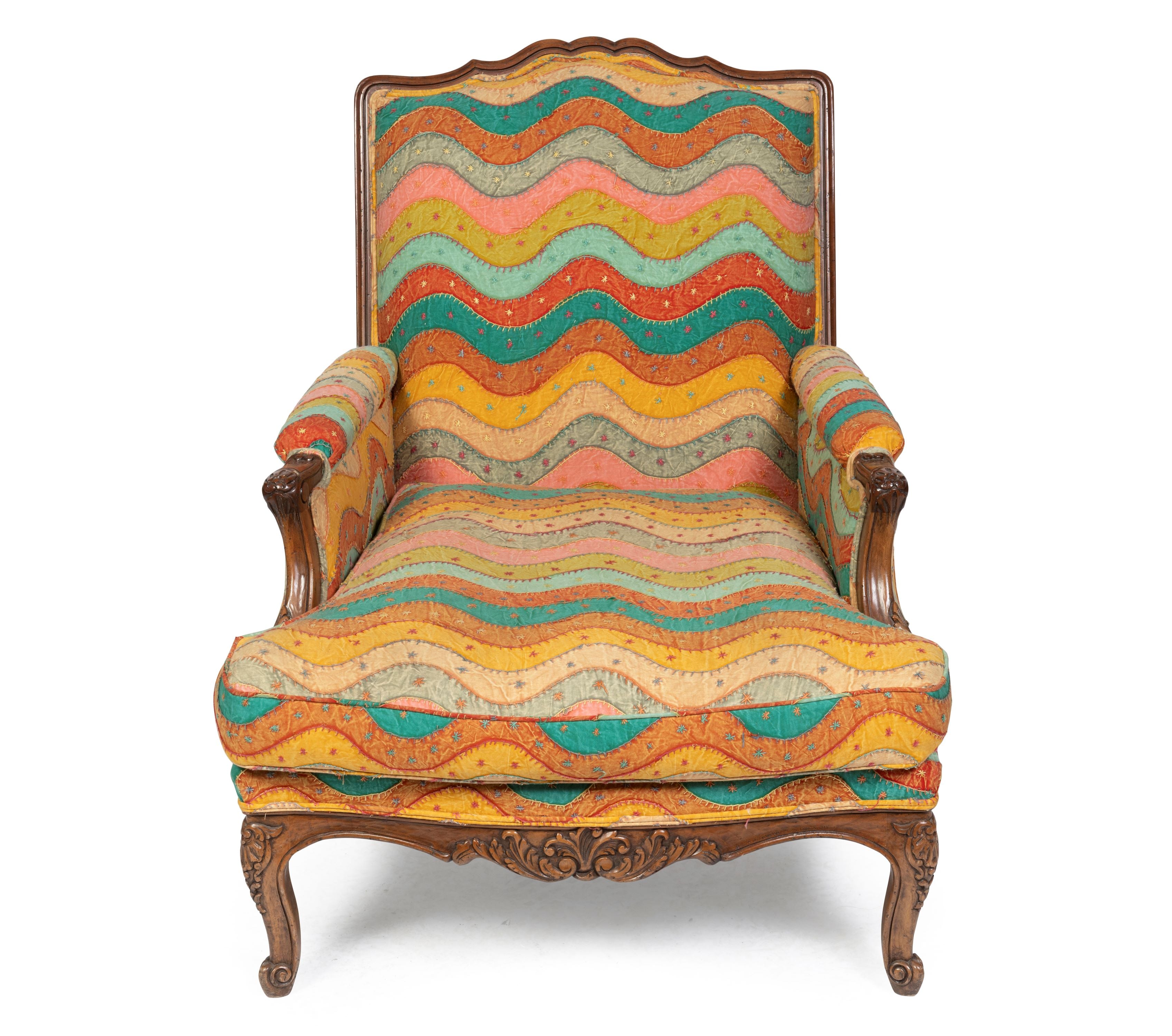 A Louis XV Oak Framed Bergère (GS. 284)