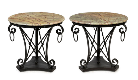 Directoire Style Marble Top Gueridons