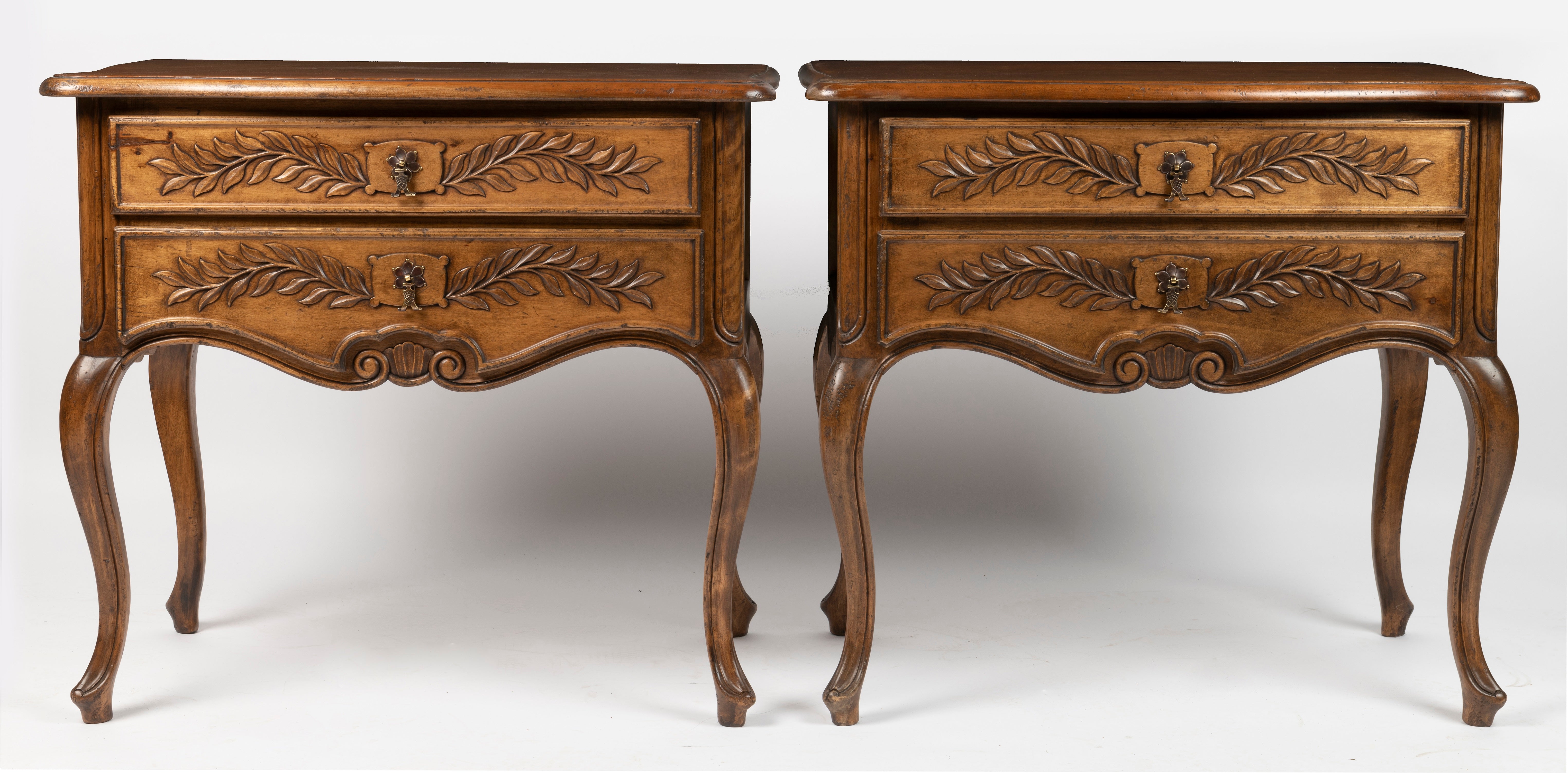 A Louis XV Style Fern Motif Occasional Table