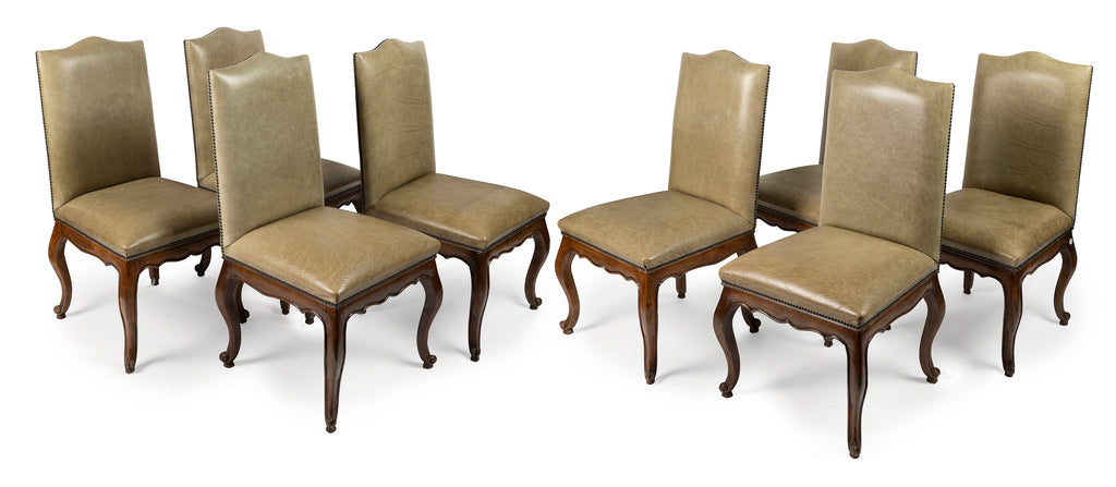 A French Provincial Style Dining Chair with Scalloped Apron