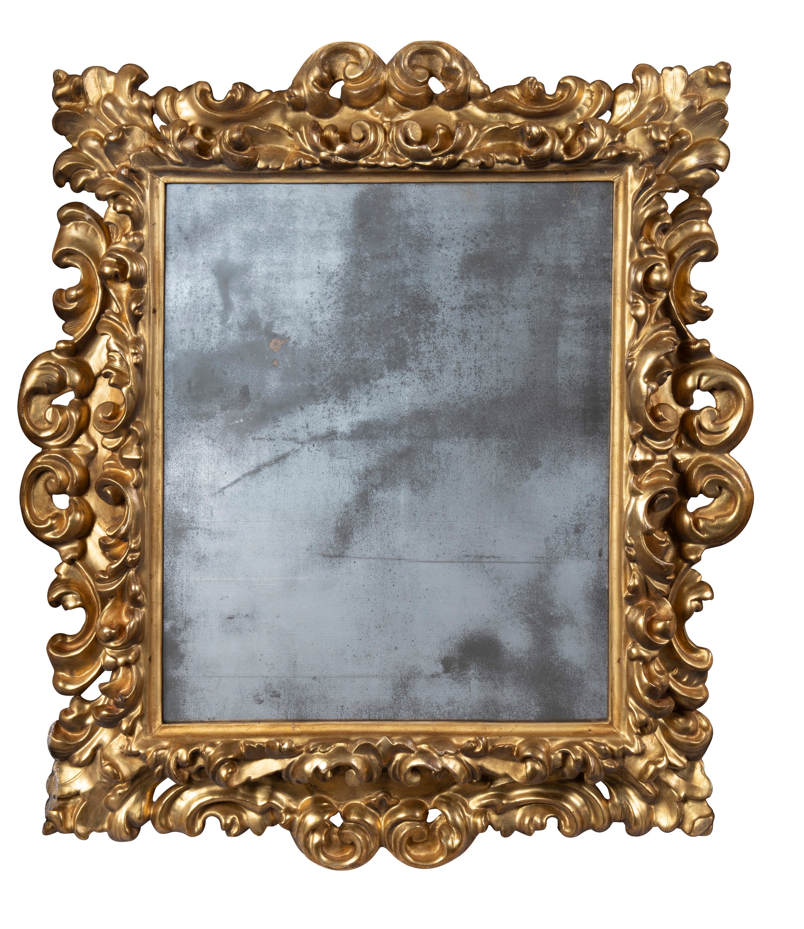 An 18th Century Florentine Carved and Gilded Mirror