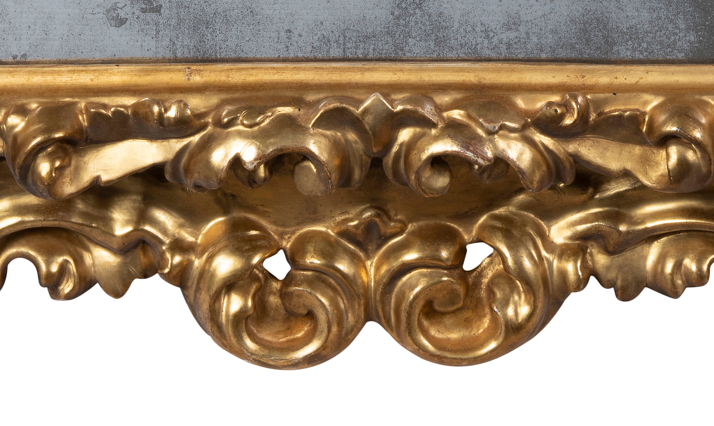 An 18th Century Florentine Carved and Gilded Mirror