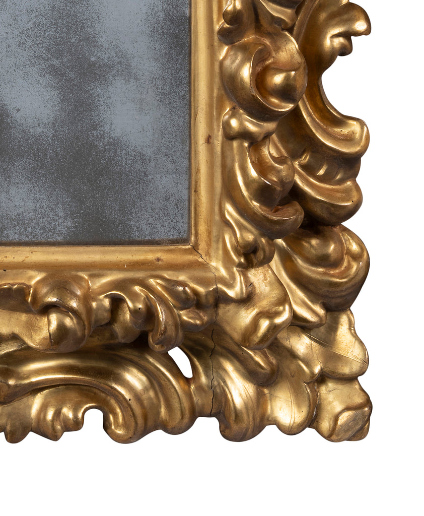 An 18th Century Florentine Carved and Gilded Mirror
