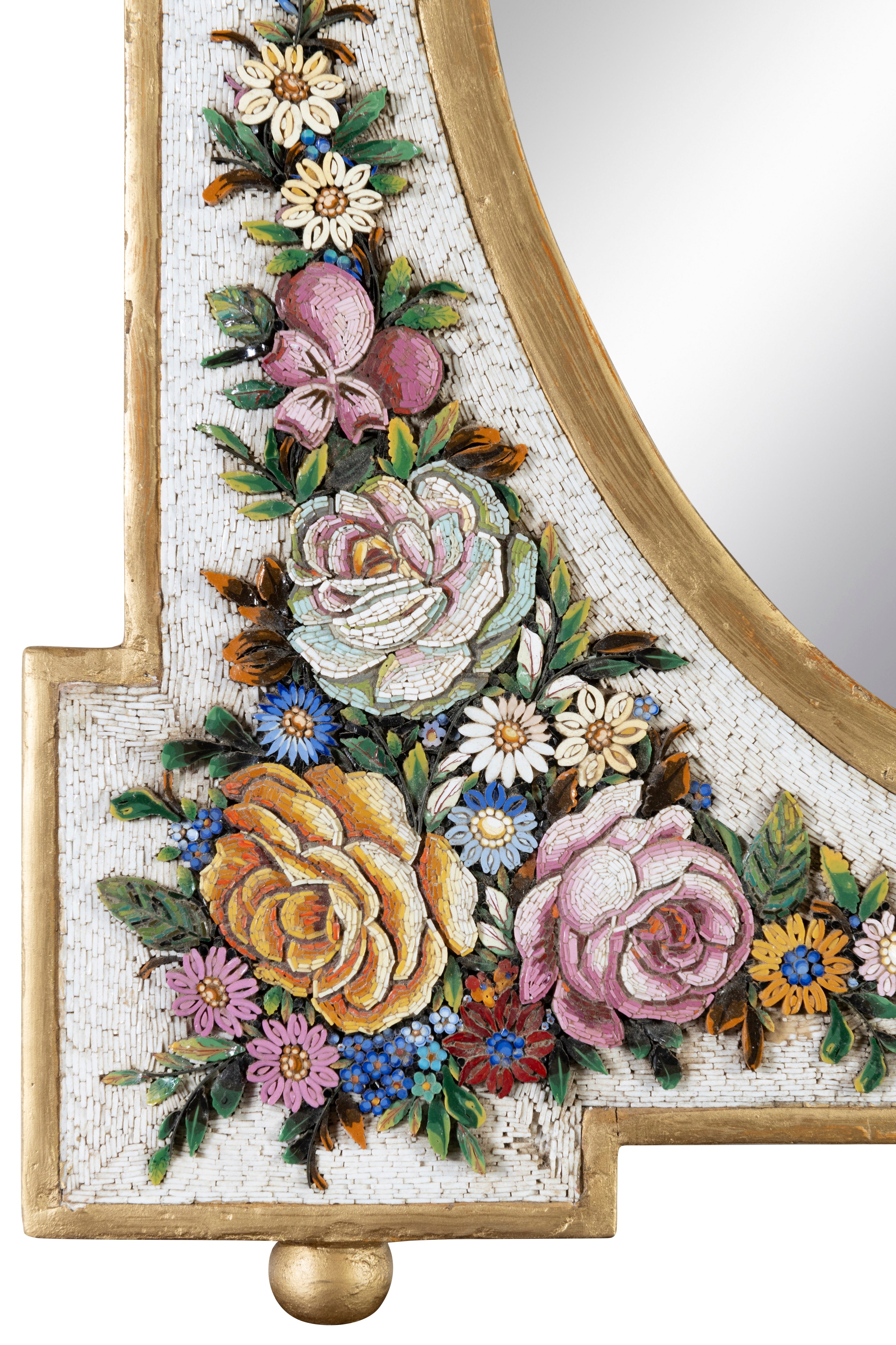 A 19th Century Venetian Micro Mosaic Framed Mirror (GS. 141)