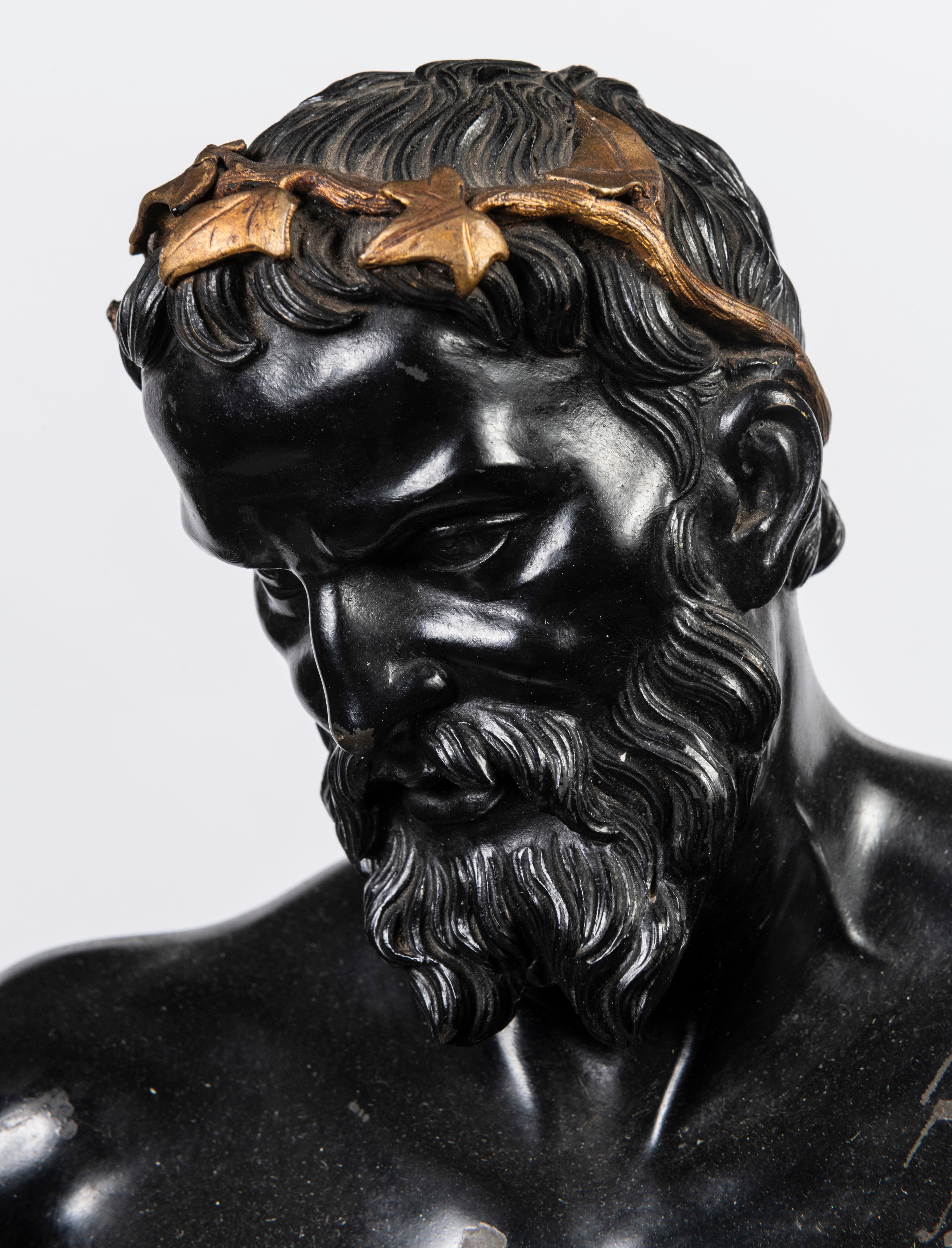 An Italia Bronze and Ormolu Bacchic Figure (GS. 213)