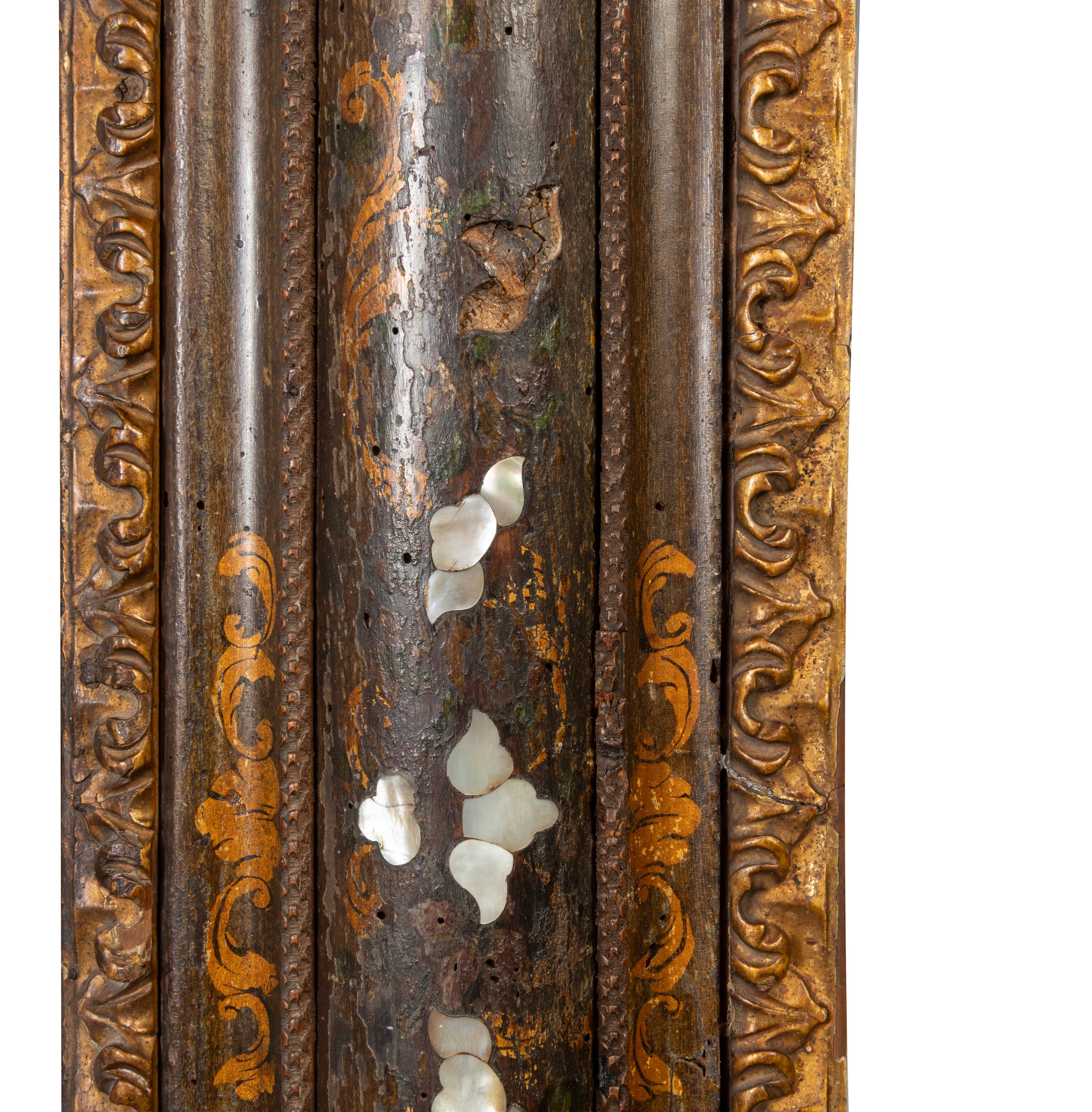 A Venetian Lacquered Mirror with Mother of Pearl Inlay (GS. 227)