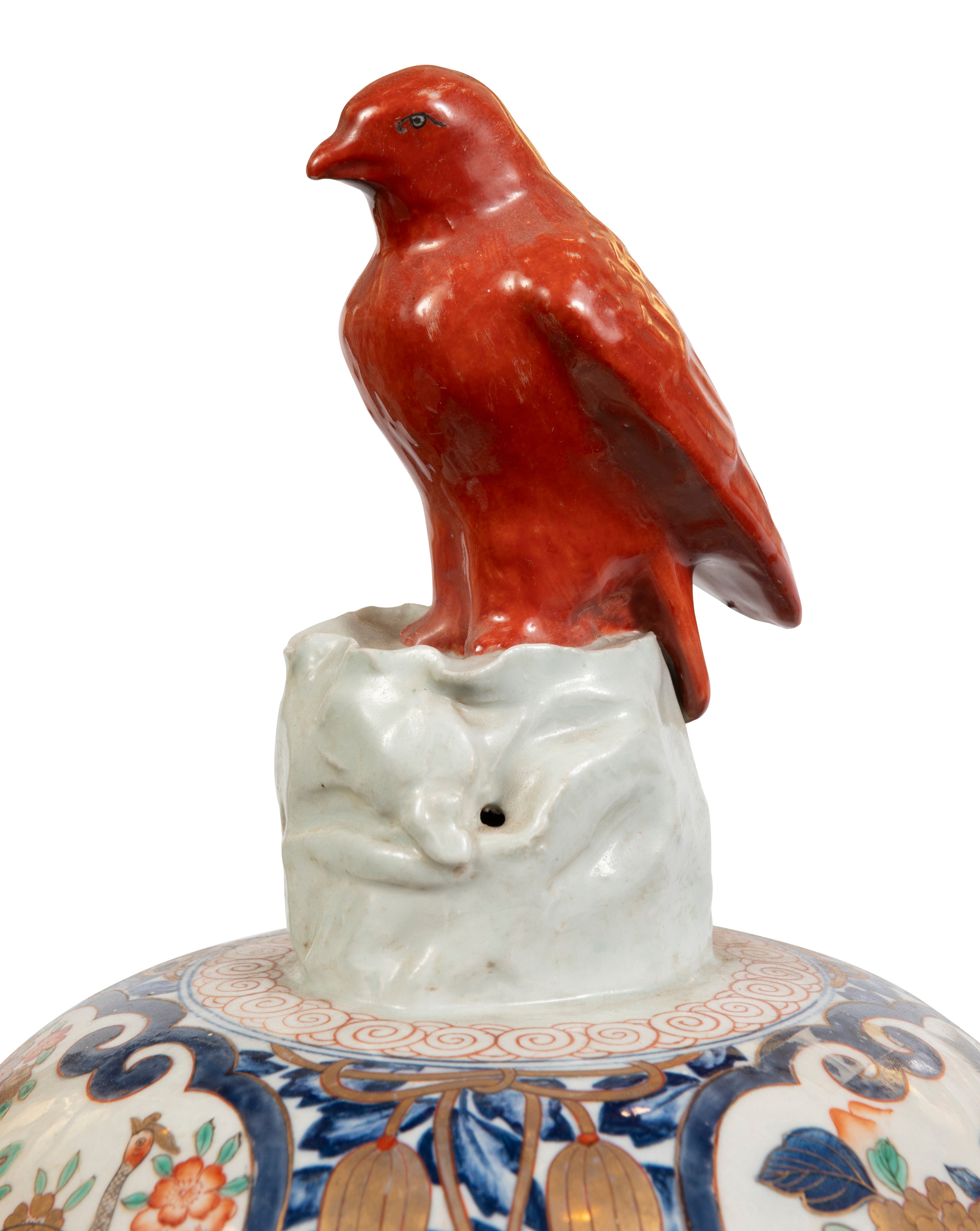 Substantial Imari Baluster Vase With Cover (GS. 236)