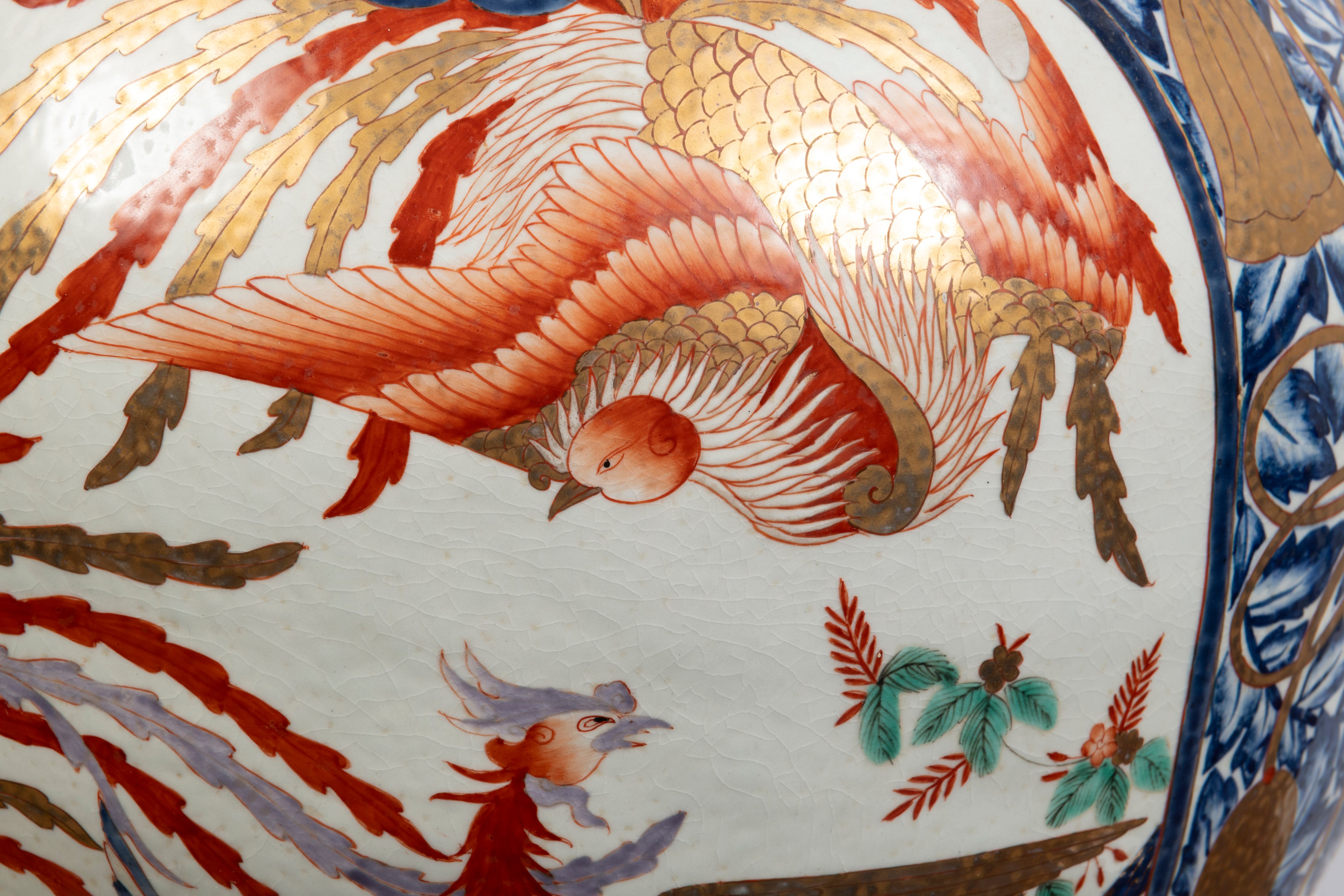 Substantial Imari Baluster Vase With Cover (GS. 236)