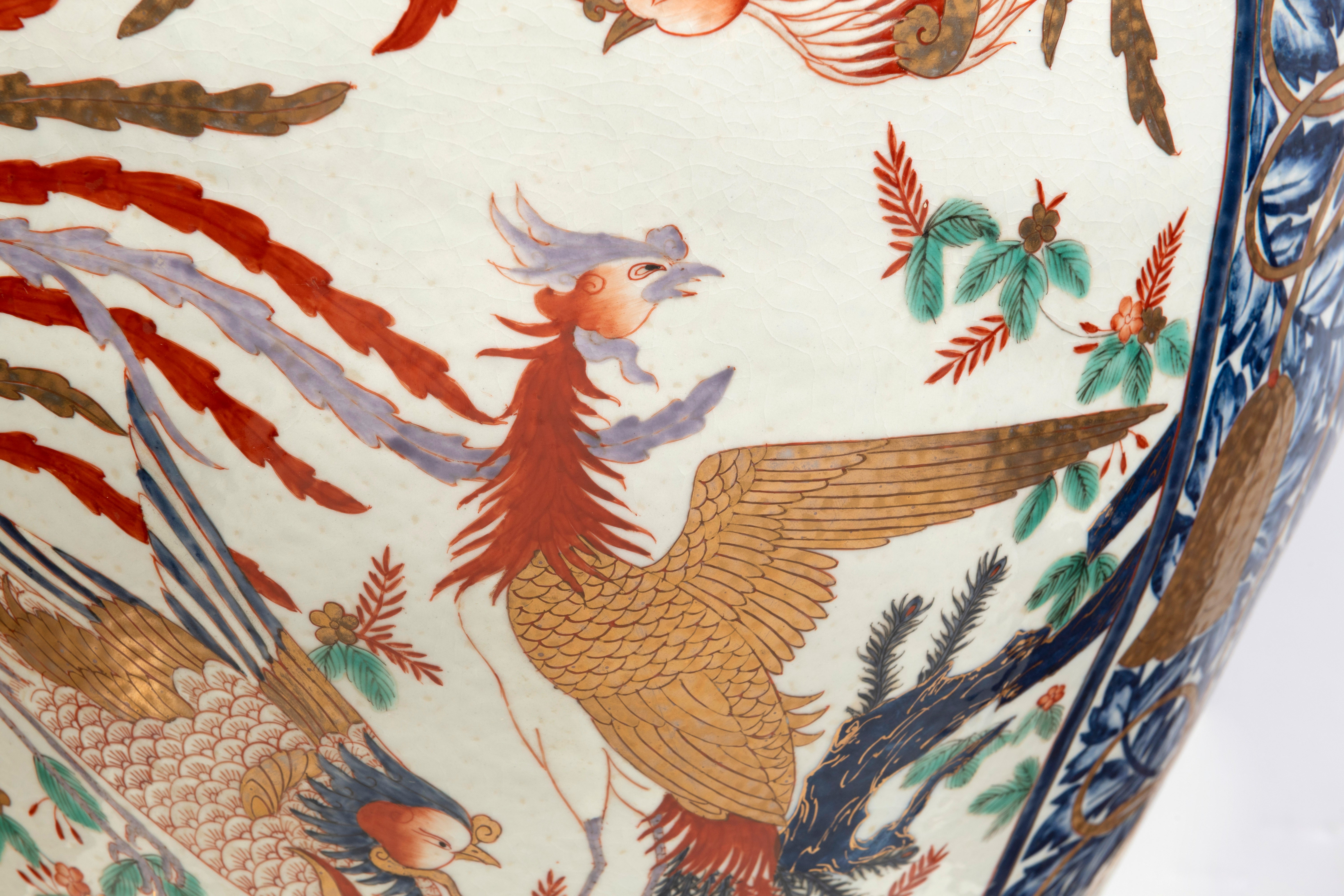 Substantial Imari Baluster Vase With Cover (GS. 236)