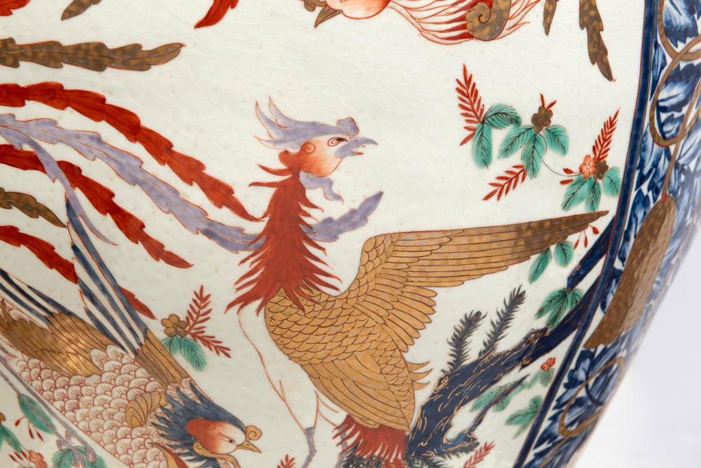 Substantial Imari Baluster Vase With Cover (GS. 236)