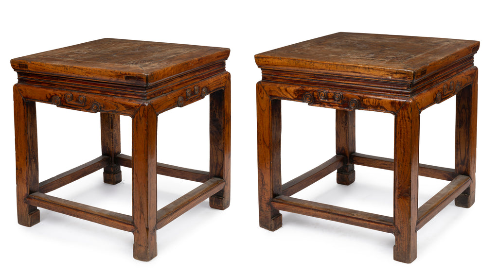 A Pair of Elm Occasional Tables, 19th Century (GS 431)