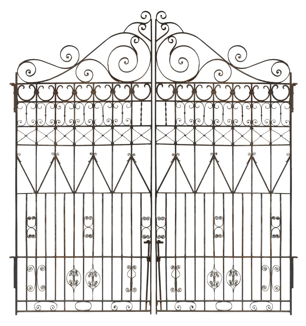 A Pair of Wrought Iron Gates