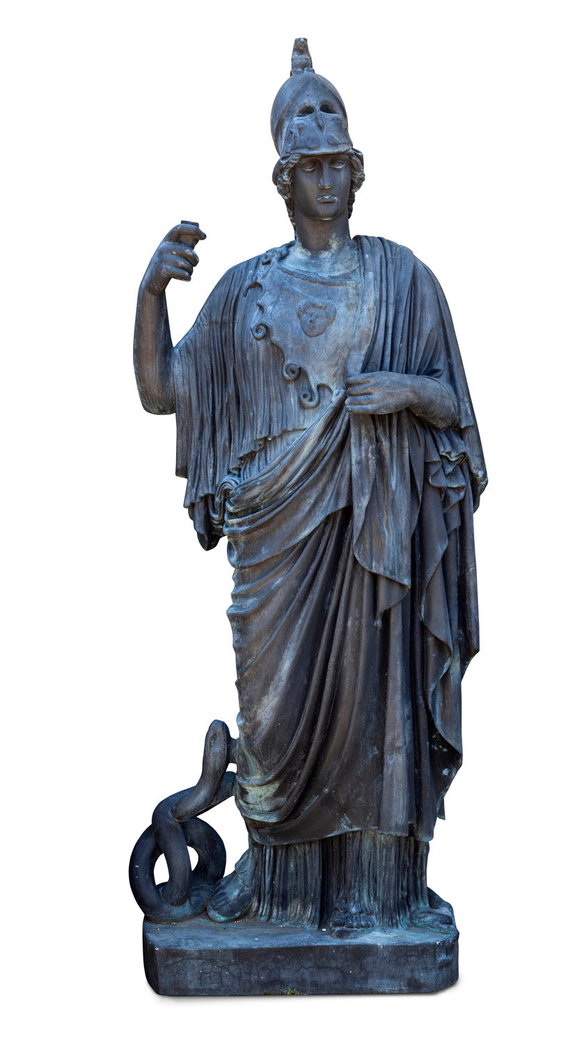 A Stone Composite Figure of Minerva