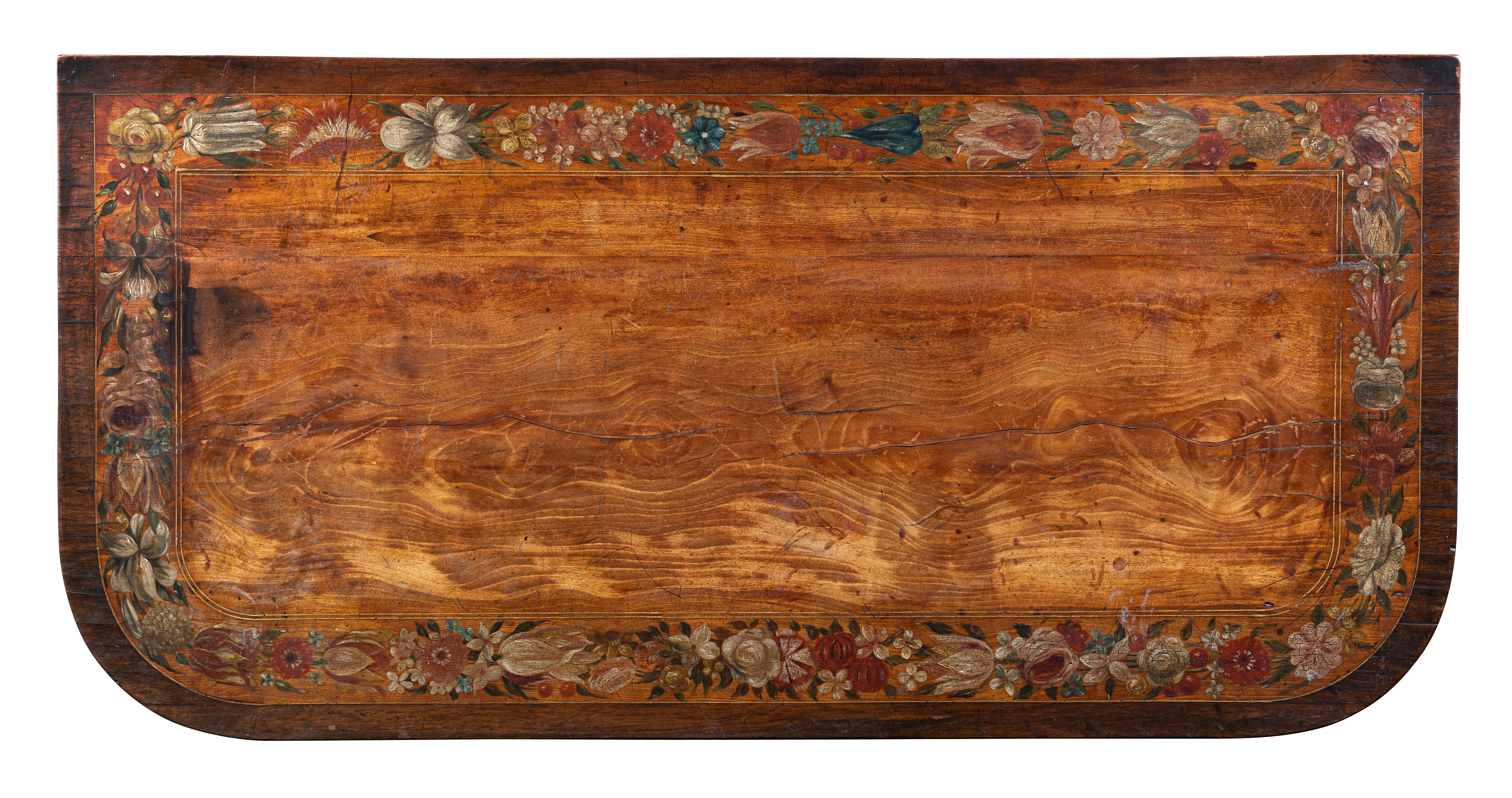 A Fine George III Painted Satinwood Card Table, Circa 1790 Ireland (GS 294)