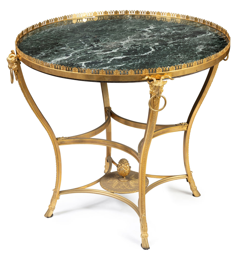 A French Gilt Bronze and Marble Top Gueridon, circa 1820 (GS 18)