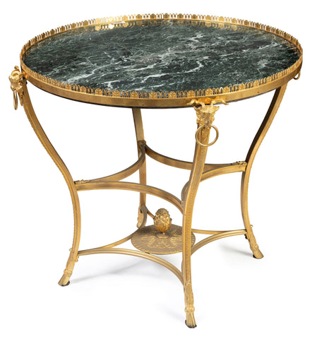 A French Gilt Bronze and Marble Top Gueridon, circa 1820 (GS 18)