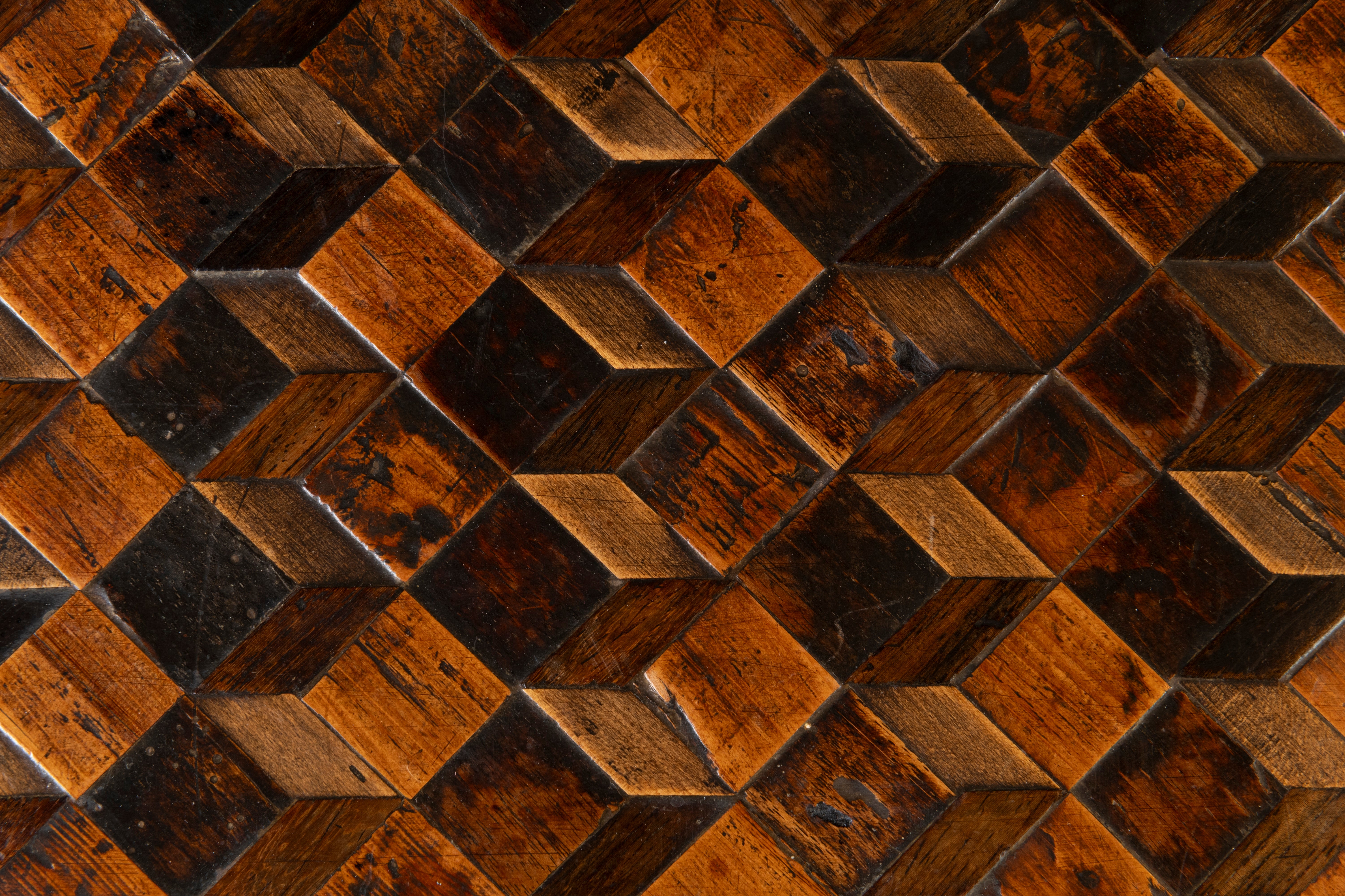 An Exceptional Florentine Parquetry Lacquer and Parcel Gilt Table