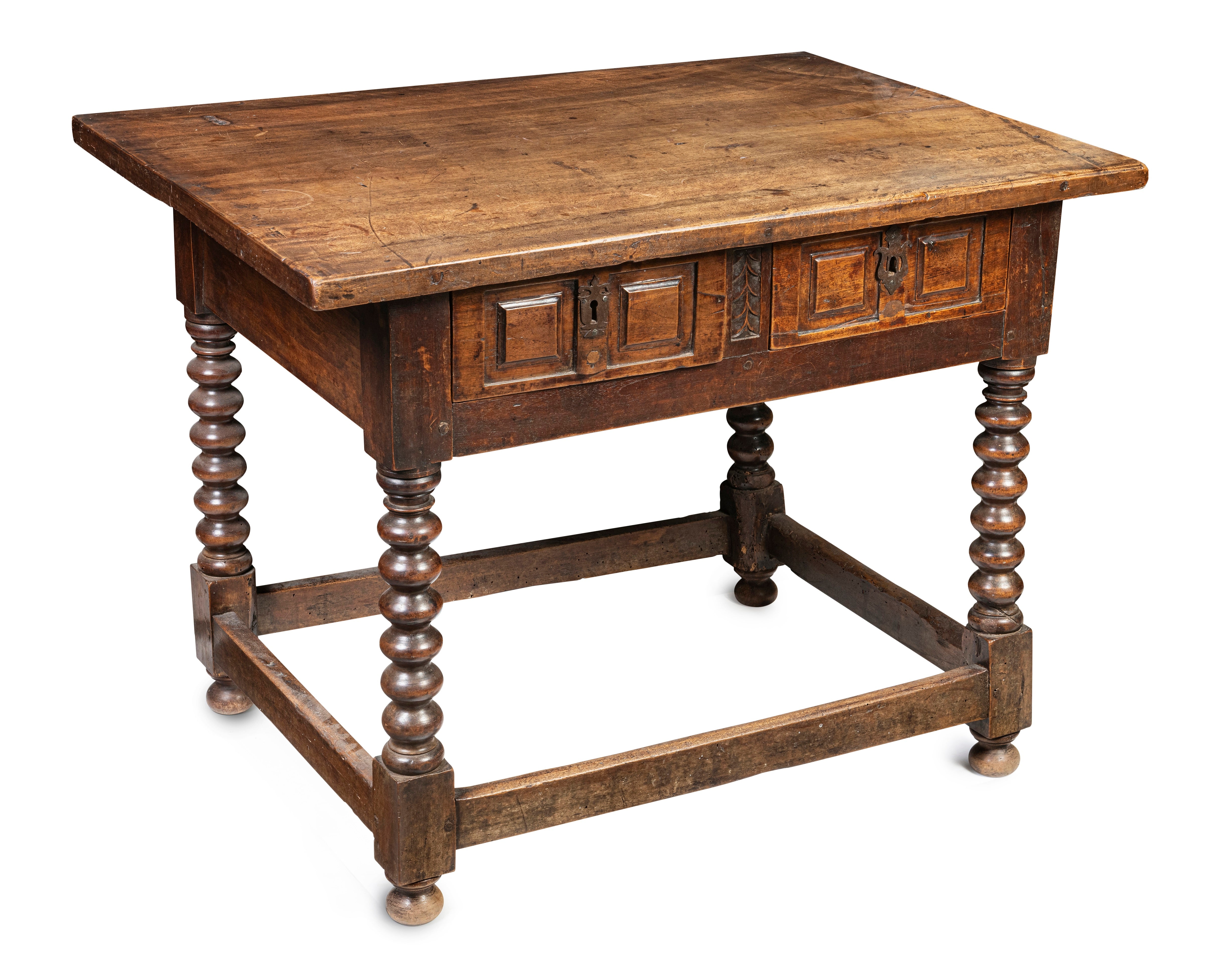 An Antique Spanish Walnut Occasional Table