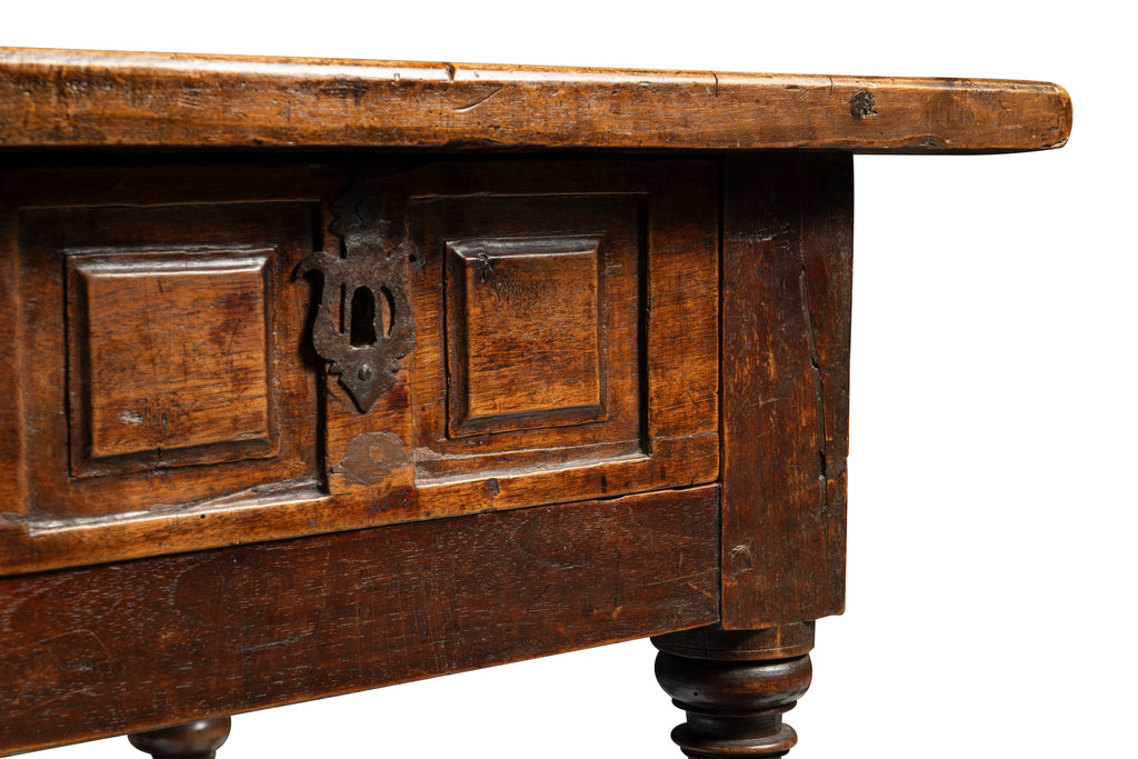An Antique Spanish Walnut Occasional Table