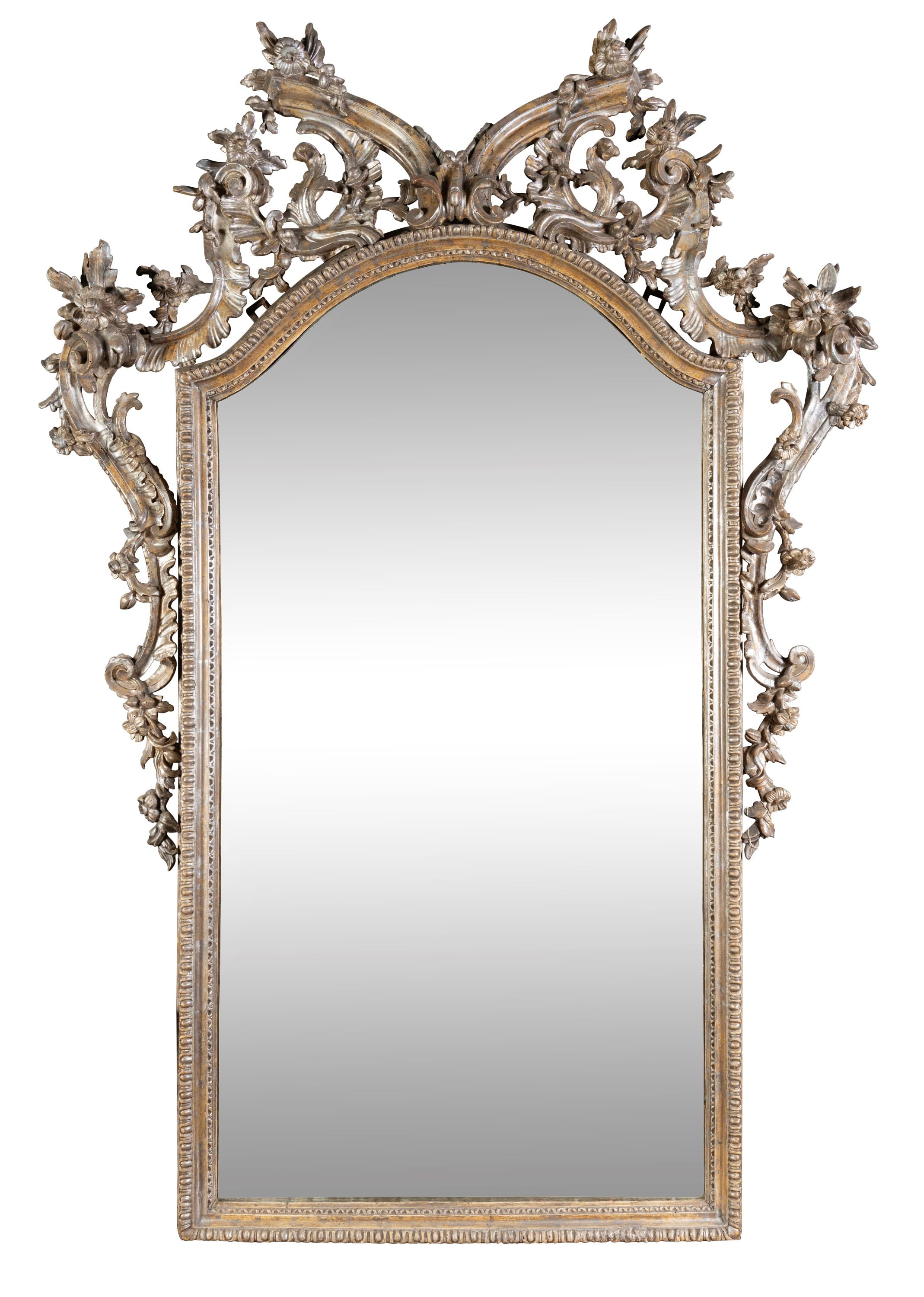 An Italian Silver Gilt Mirror, 18th Century (GS 360)