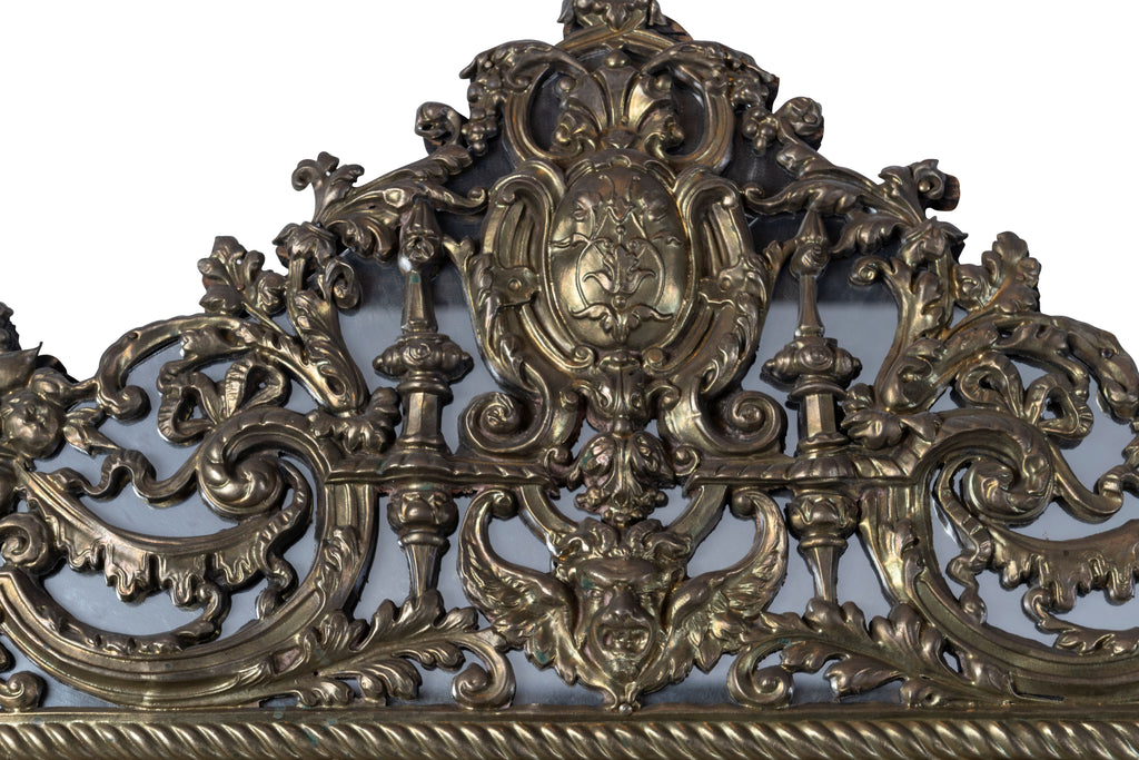 A 19th Century Flemish Embossed Reverse Cushion Fronted Mirror (GS 388)