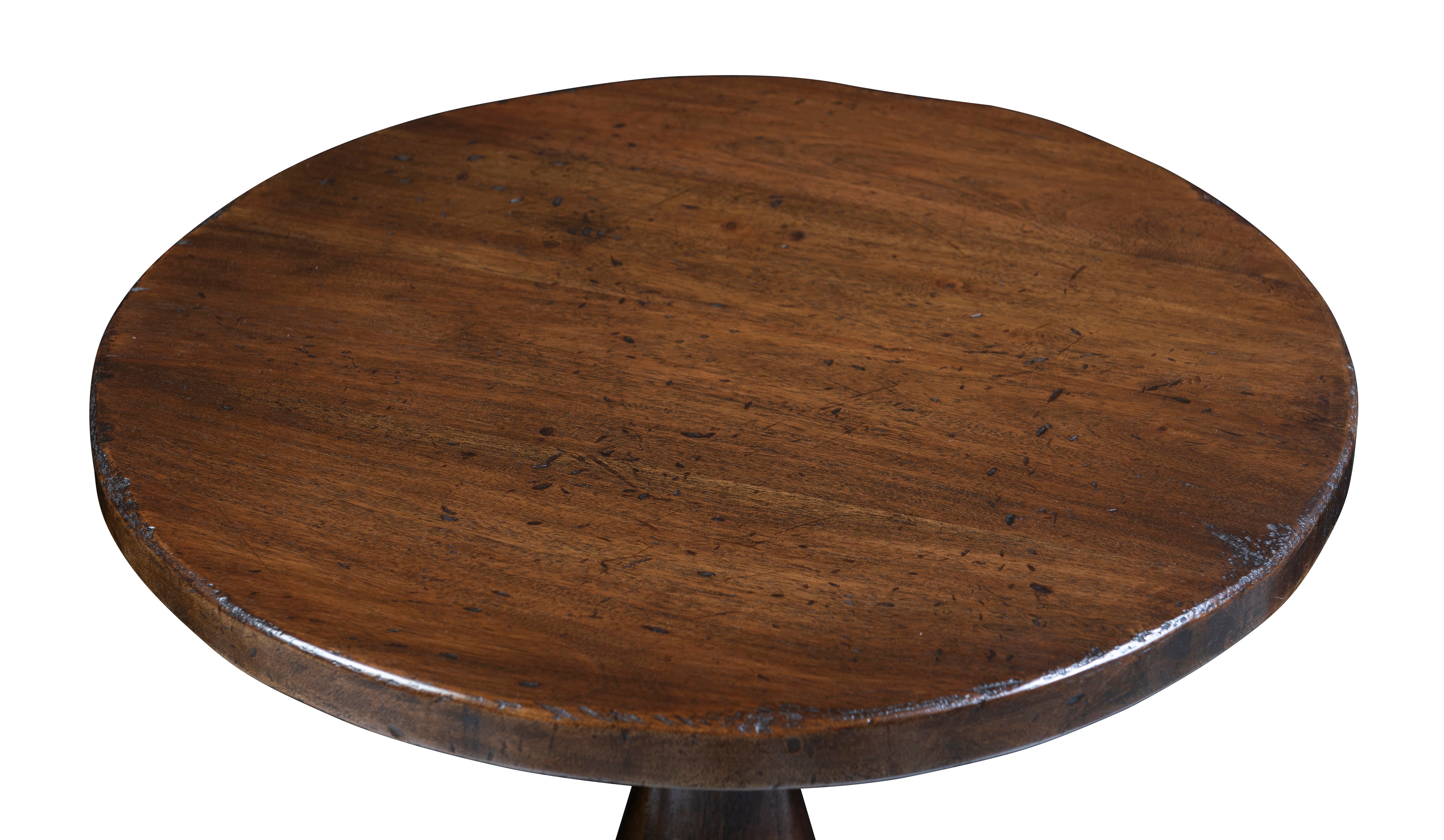 A Pair of Oak Occasional Tables on Turned Bases