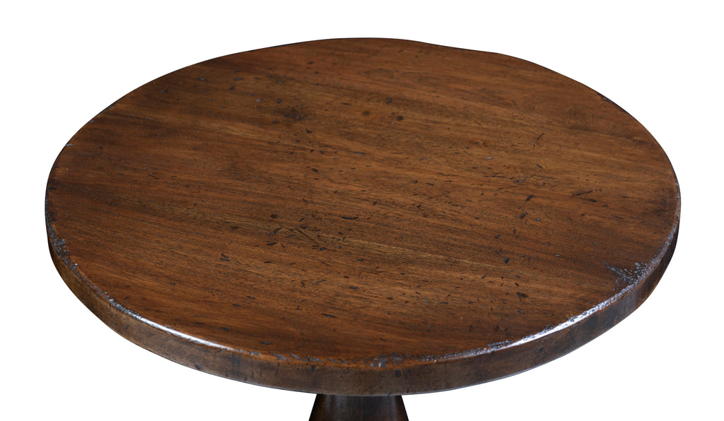 A Pair of Oak Occasional Tables on Turned Bases