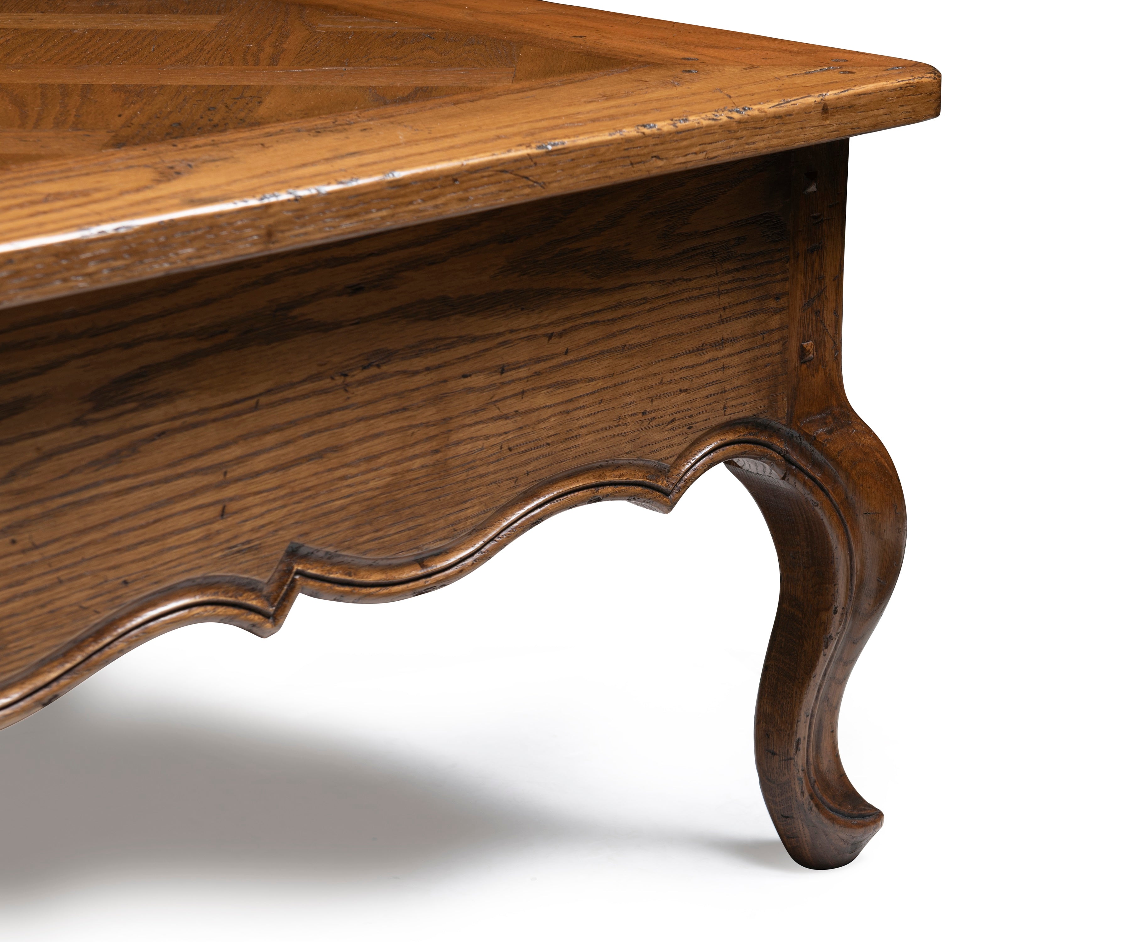 French Provincial Style Paquetry Coffee Table
