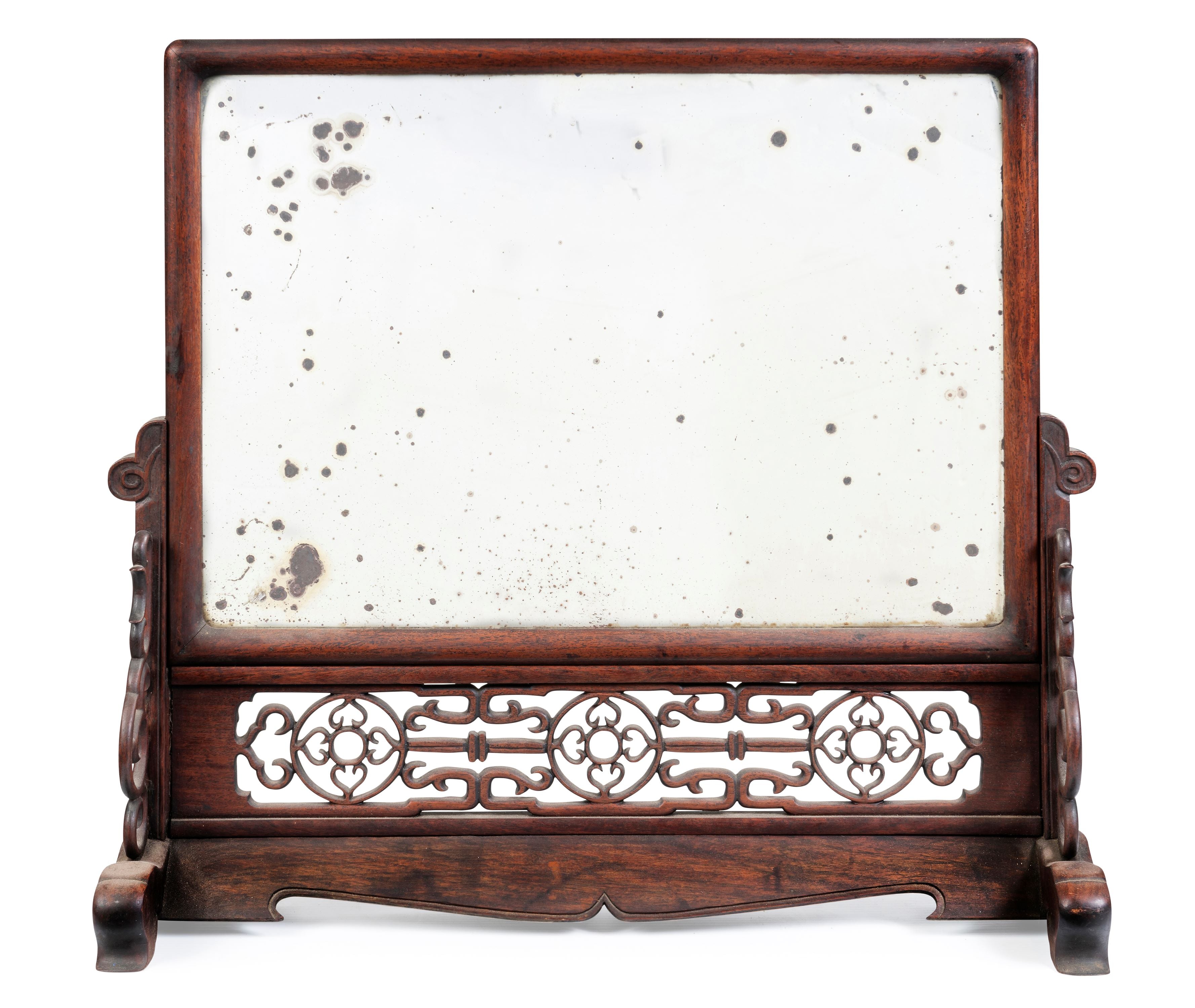 A Chinese Rosewood Mirrored Opium Tray, 19th Century (GS 381)