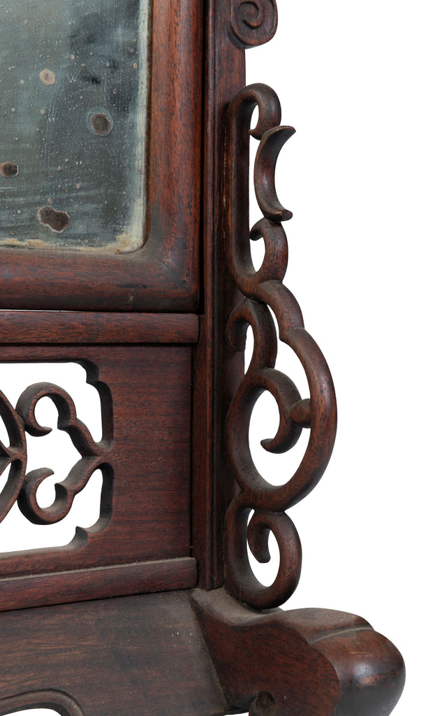 A Chinese Rosewood Mirrored Opium Tray, 19th Century (GS 381)