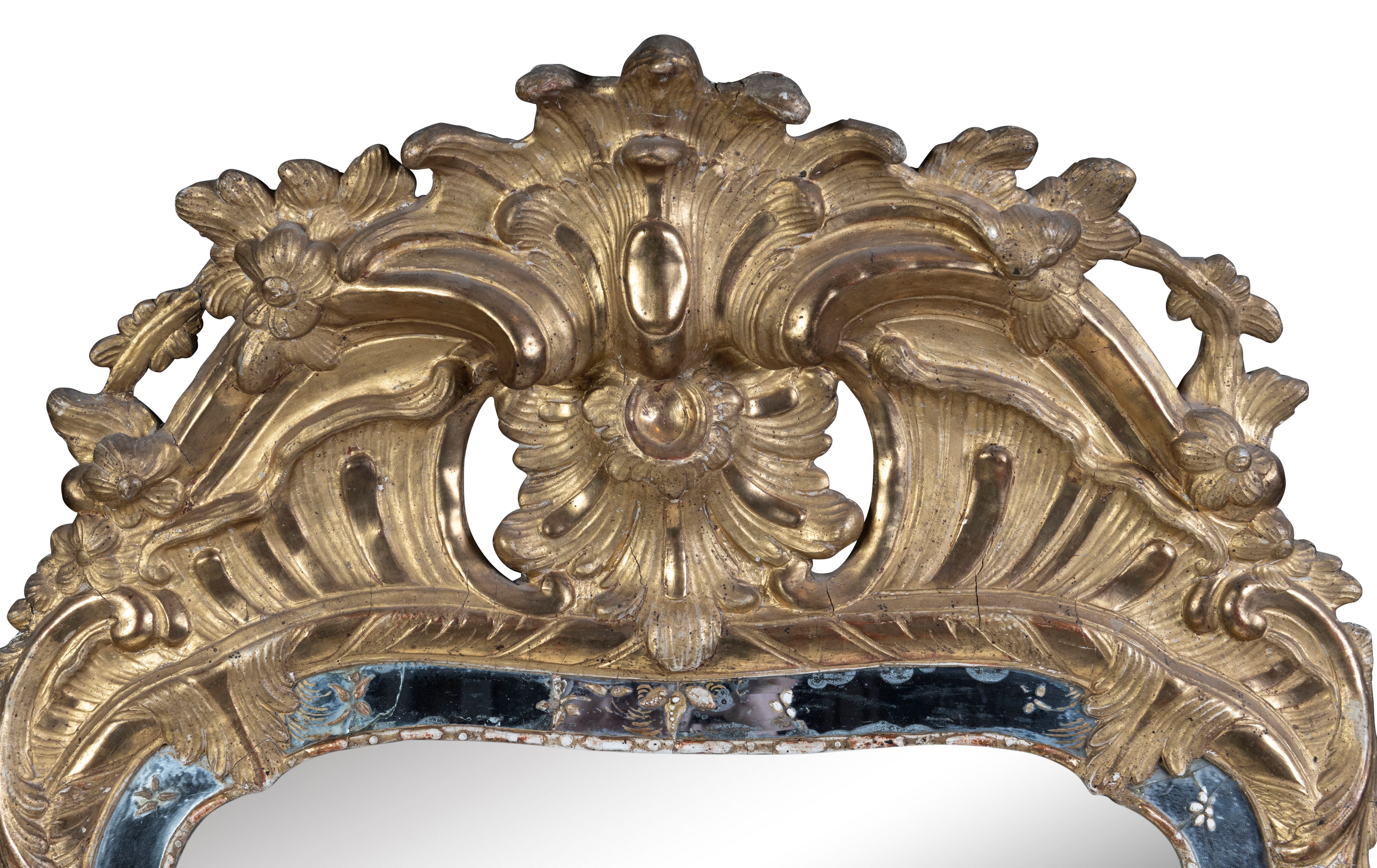 A French Regence Gilt Hall Mirror, Circa 1715-1723 (GS 264)