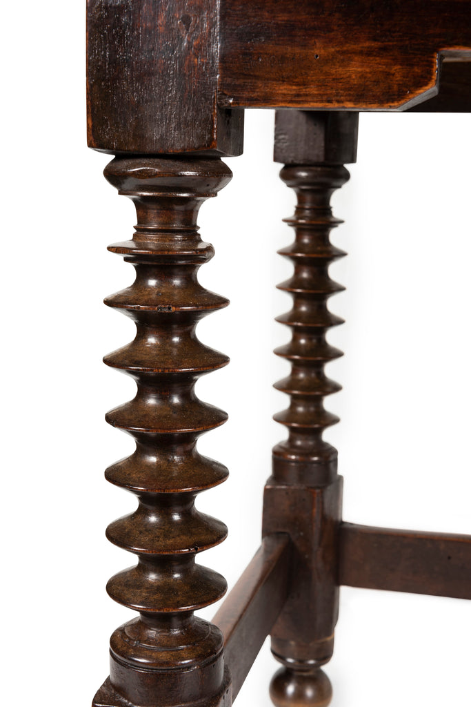 An Antique Spanish Walnut Side Table