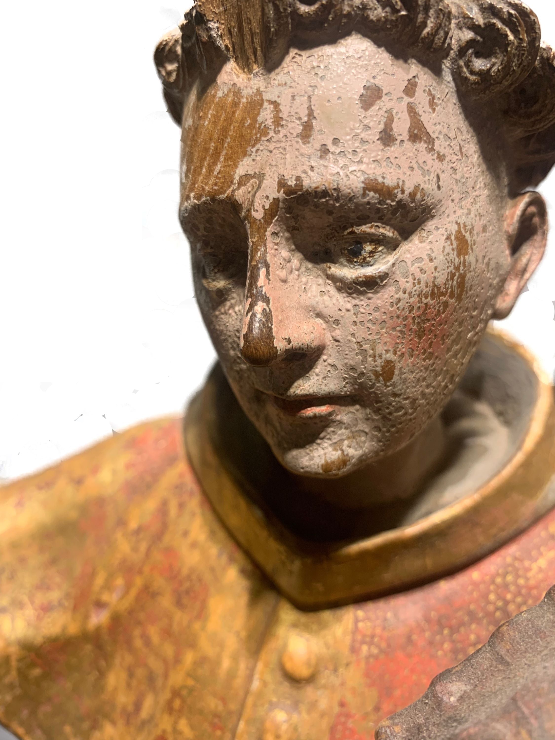 An 18th Century Italian Polychrome Figure of a Saint (GS. 283)