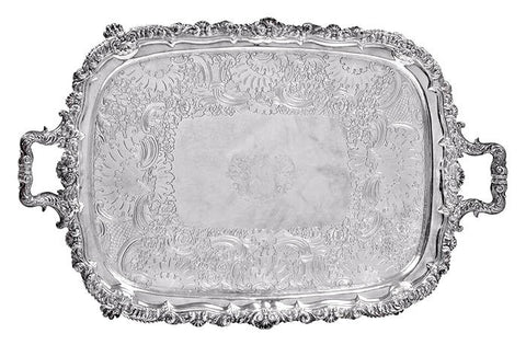 An Armorial Sheffield Plate Tray, Circa 1820