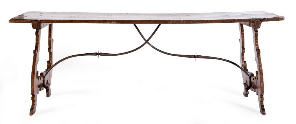 A Carlos II Late 17th Early 18th Century Spanish Walnut and Oak Table