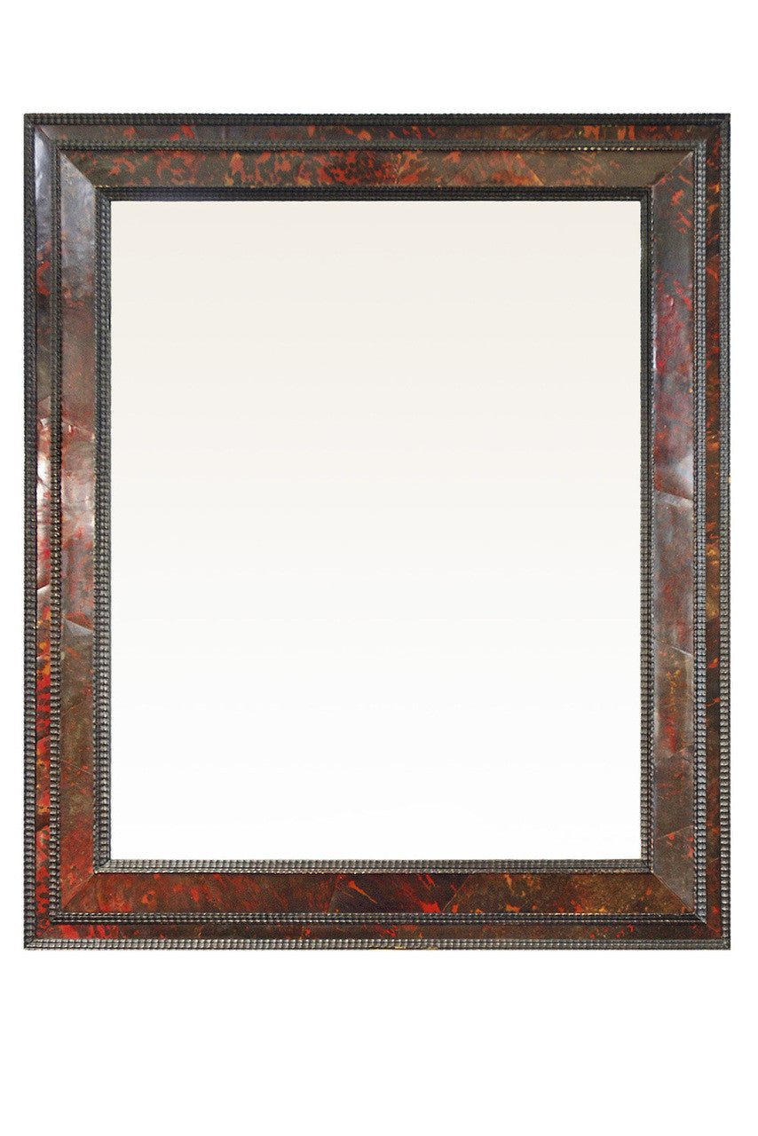 A French 19th Century Tortoiseshell Veneered Wall Mirror