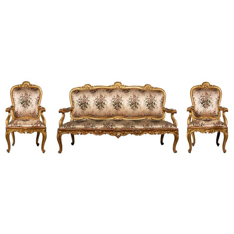 Late 18th Century Venetian Giltwood Suite