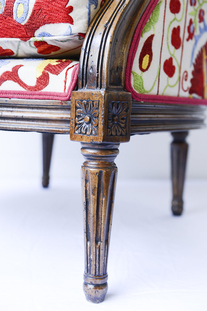 A Louis XVI Style Tub Chair