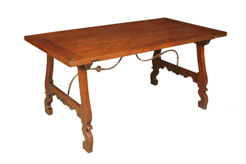 A Spanish Style Churresque Base Dining Table