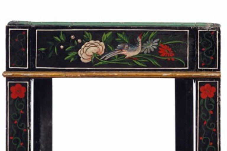 An 18th Century Black Lacquered Brass and Chinese Coromandel Cabinet on Stand