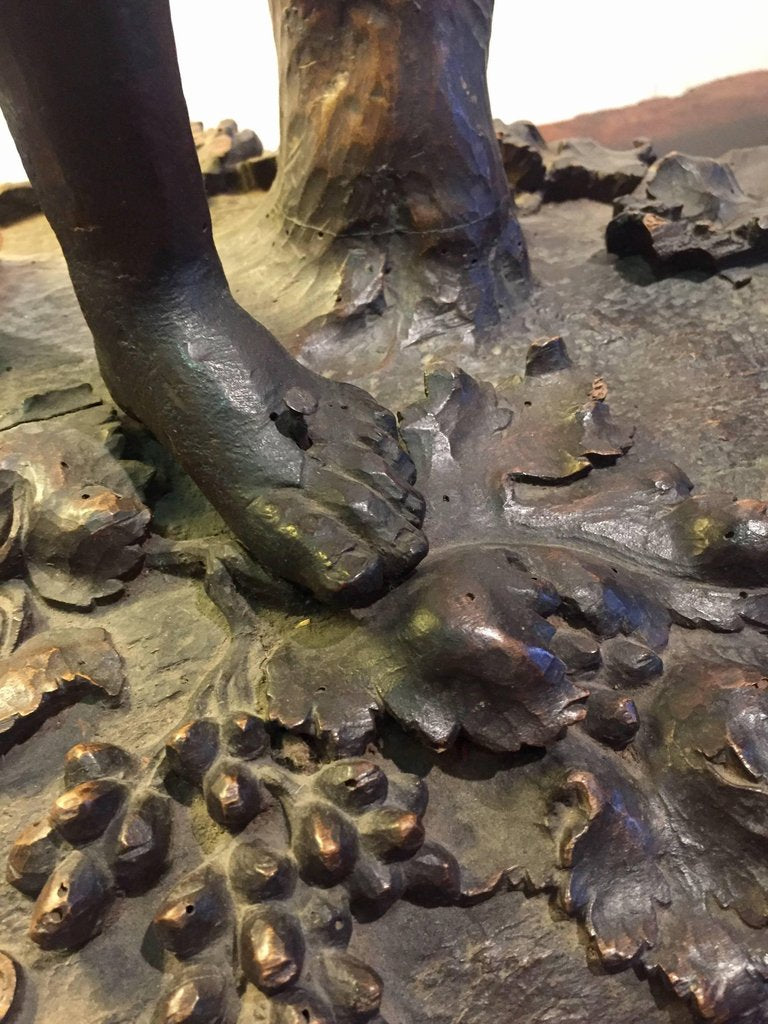 A 19th Century Italian Figural Walnut Centrepiece of Dionysos