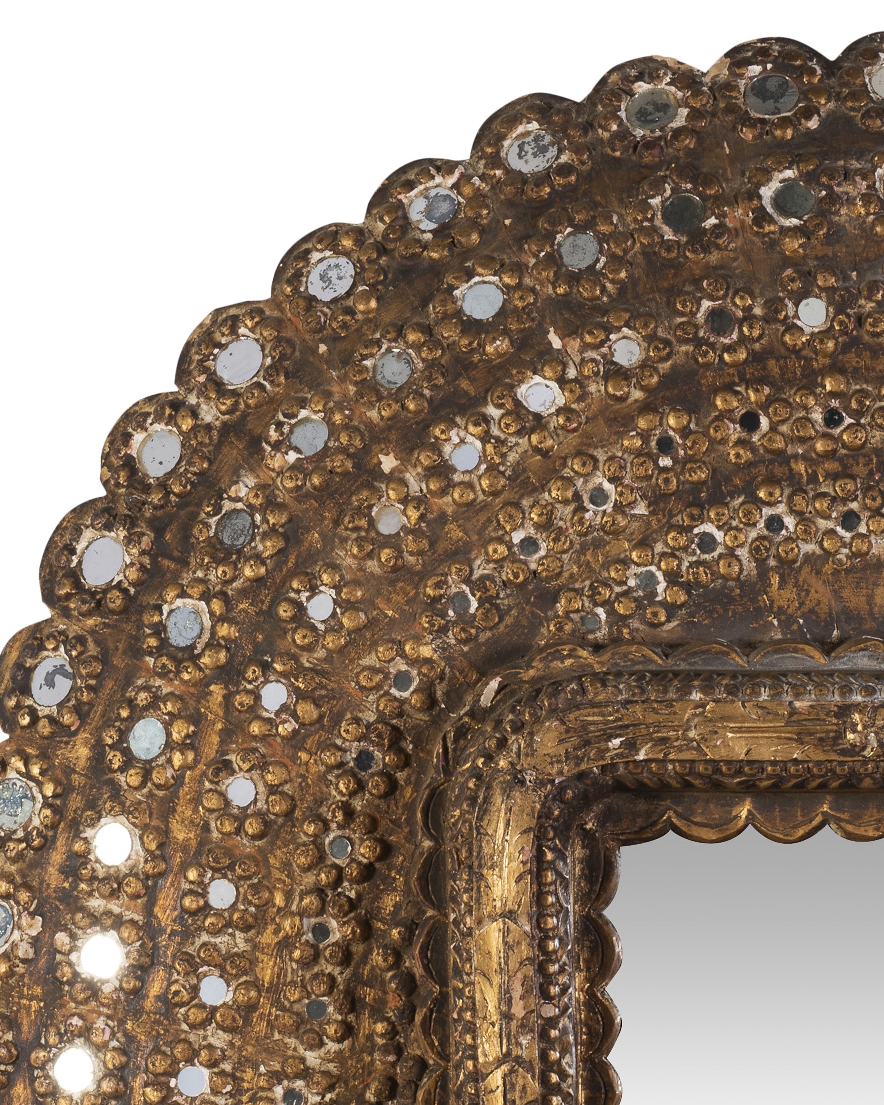 A Timber Peacock Mirror