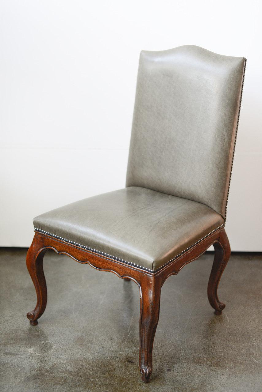 A French Provincial Style Dining Chair with Scalloped Apron