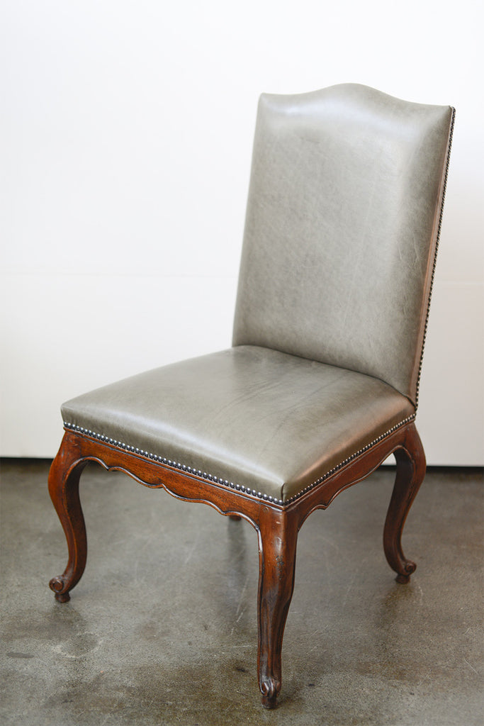 A French Provincial Style Dining Chair with Scalloped Apron